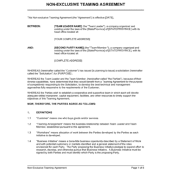 Affiliate Agreement