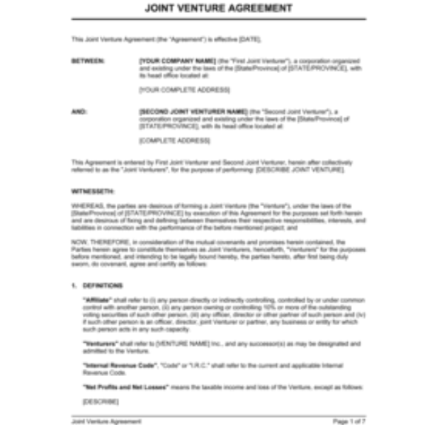 Affiliate Agreement