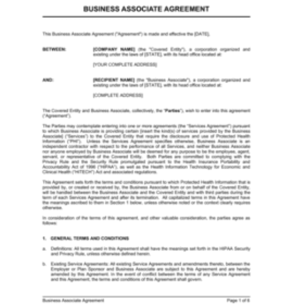 Affiliate Agreement